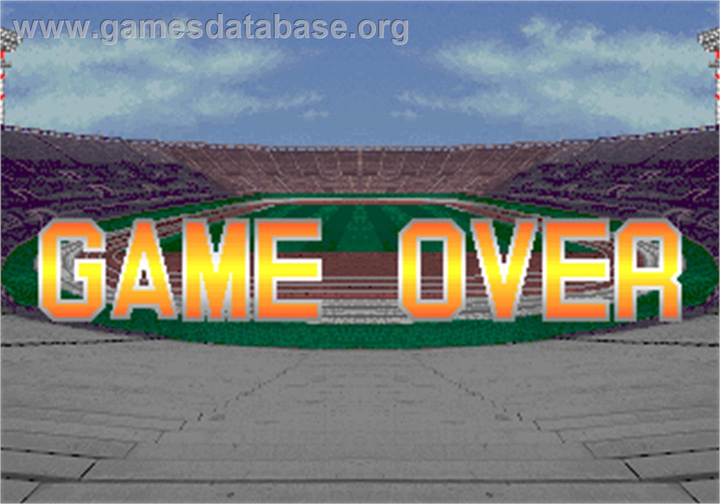 Taito Cup Finals - Arcade - Artwork - Game Over Screen