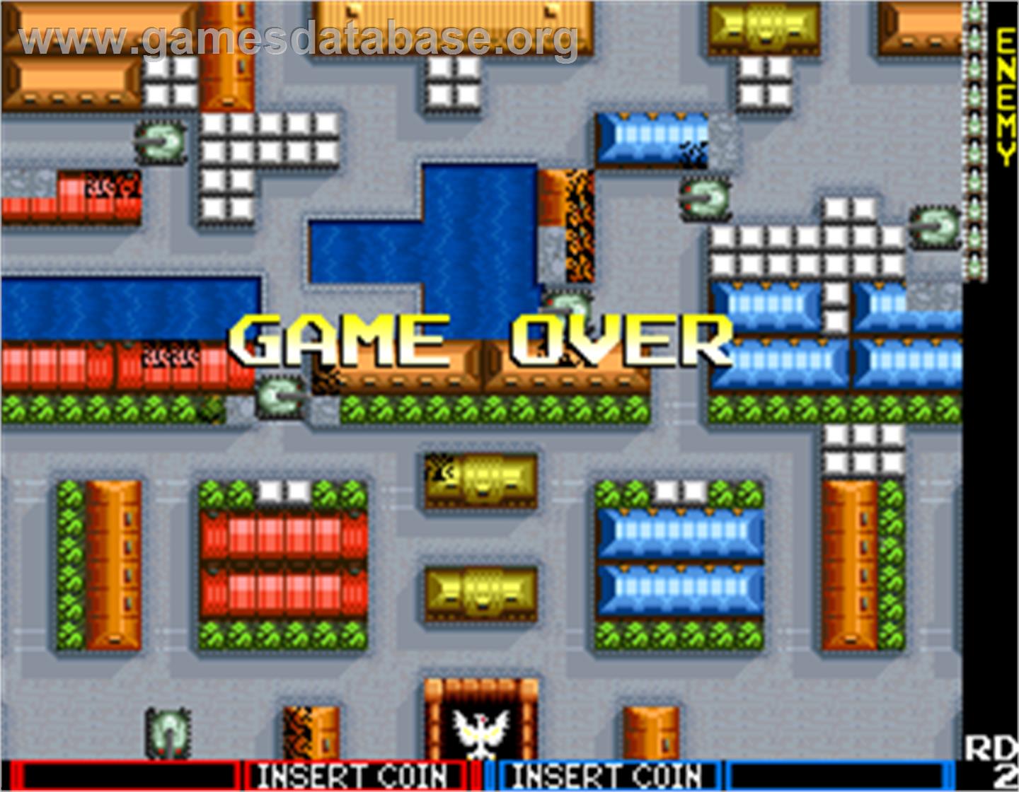 Tank Force - Arcade - Artwork - Game Over Screen