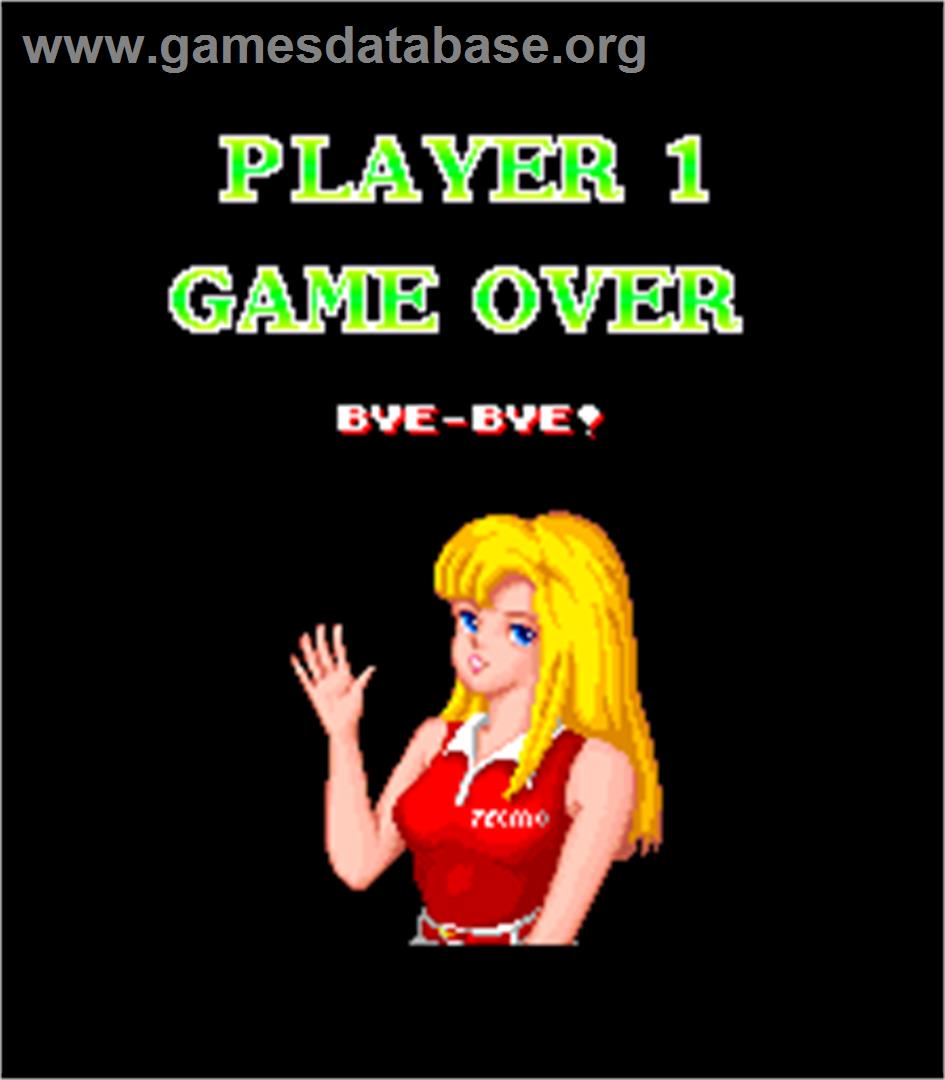 Tee'd Off - Arcade - Artwork - Game Over Screen