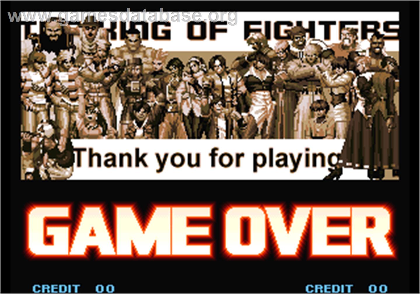 The King of Fighters 10th Anniversary - Arcade - Artwork - Game Over Screen