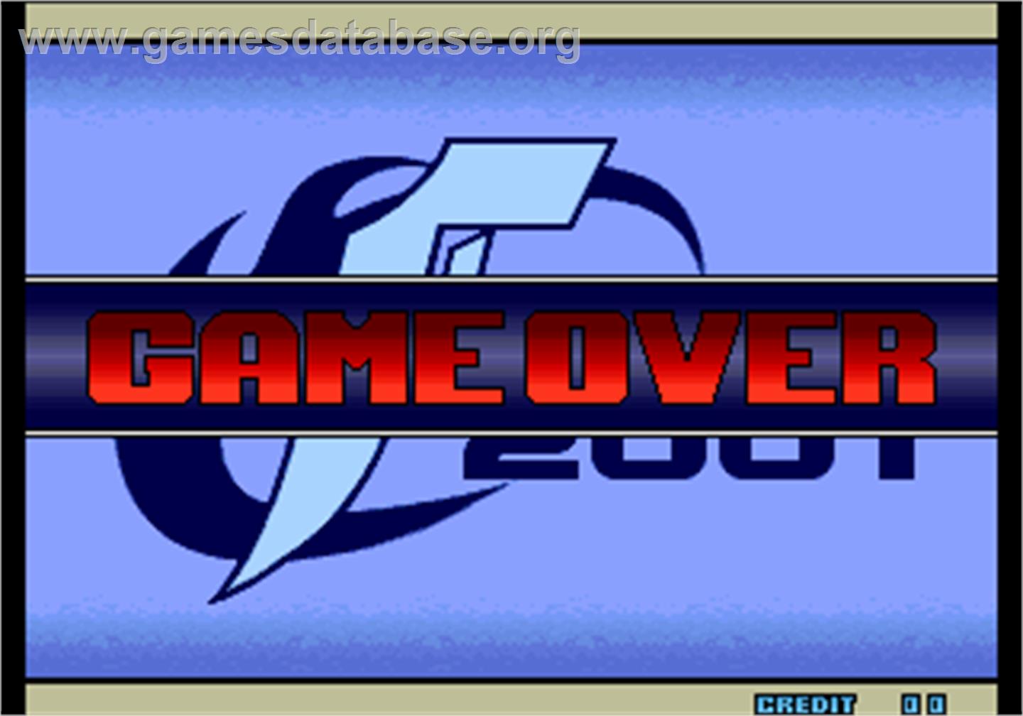 The King of Fighters 2001 - Arcade - Artwork - Game Over Screen
