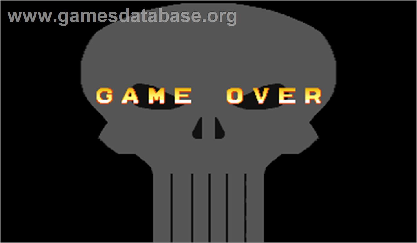 The Punisher - Arcade - Artwork - Game Over Screen