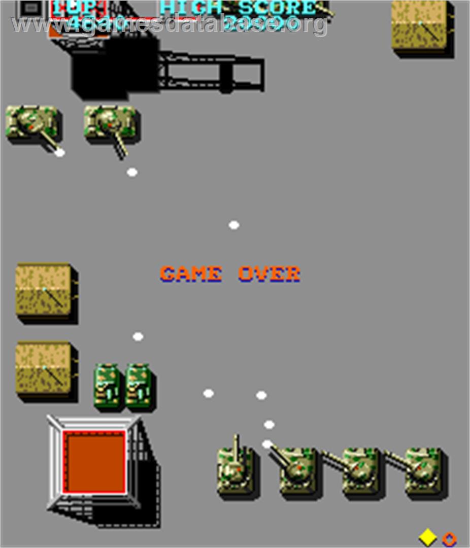 Tiger Heli - Arcade - Artwork - Game Over Screen