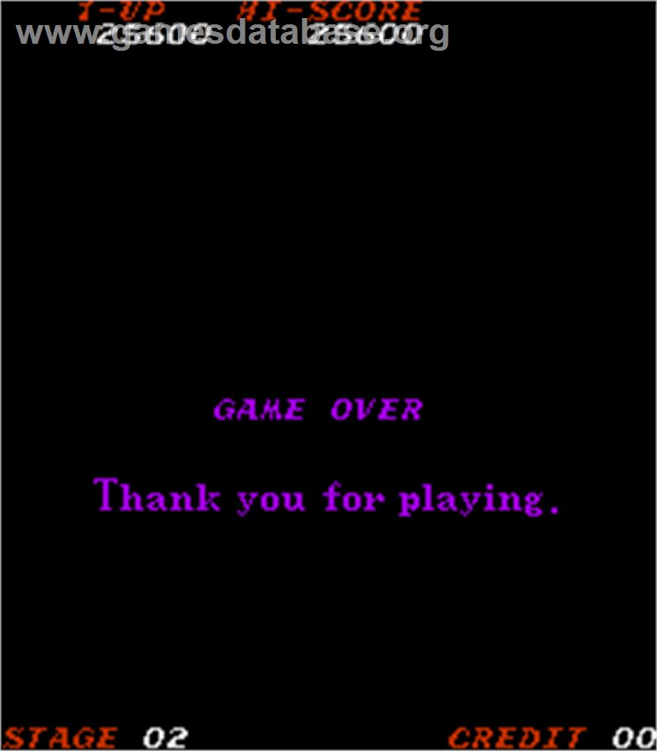 Time Pilot '84 - Arcade - Artwork - Game Over Screen