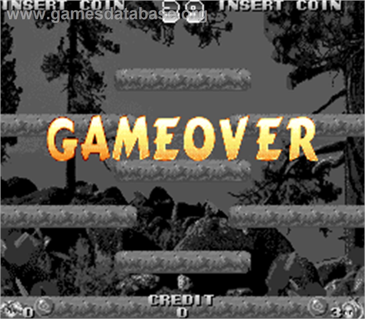 Toppy & Rappy - Arcade - Artwork - Game Over Screen