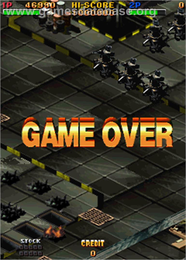 Twin Eagle II - The Rescue Mission - Arcade - Artwork - Game Over Screen