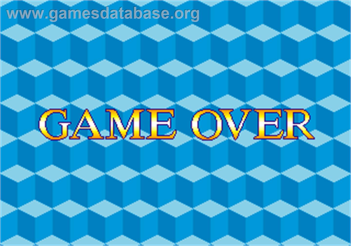 Twin Qix - Arcade - Artwork - Game Over Screen