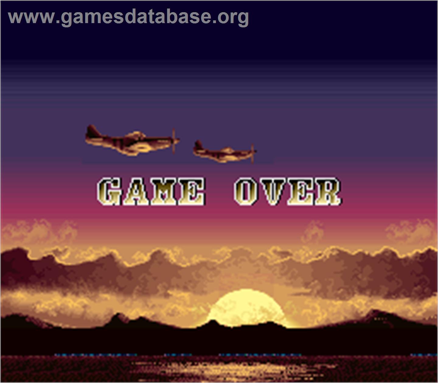 US AAF Mustang - Arcade - Artwork - Game Over Screen