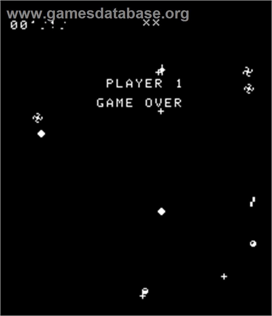 Vortex - Arcade - Artwork - Game Over Screen