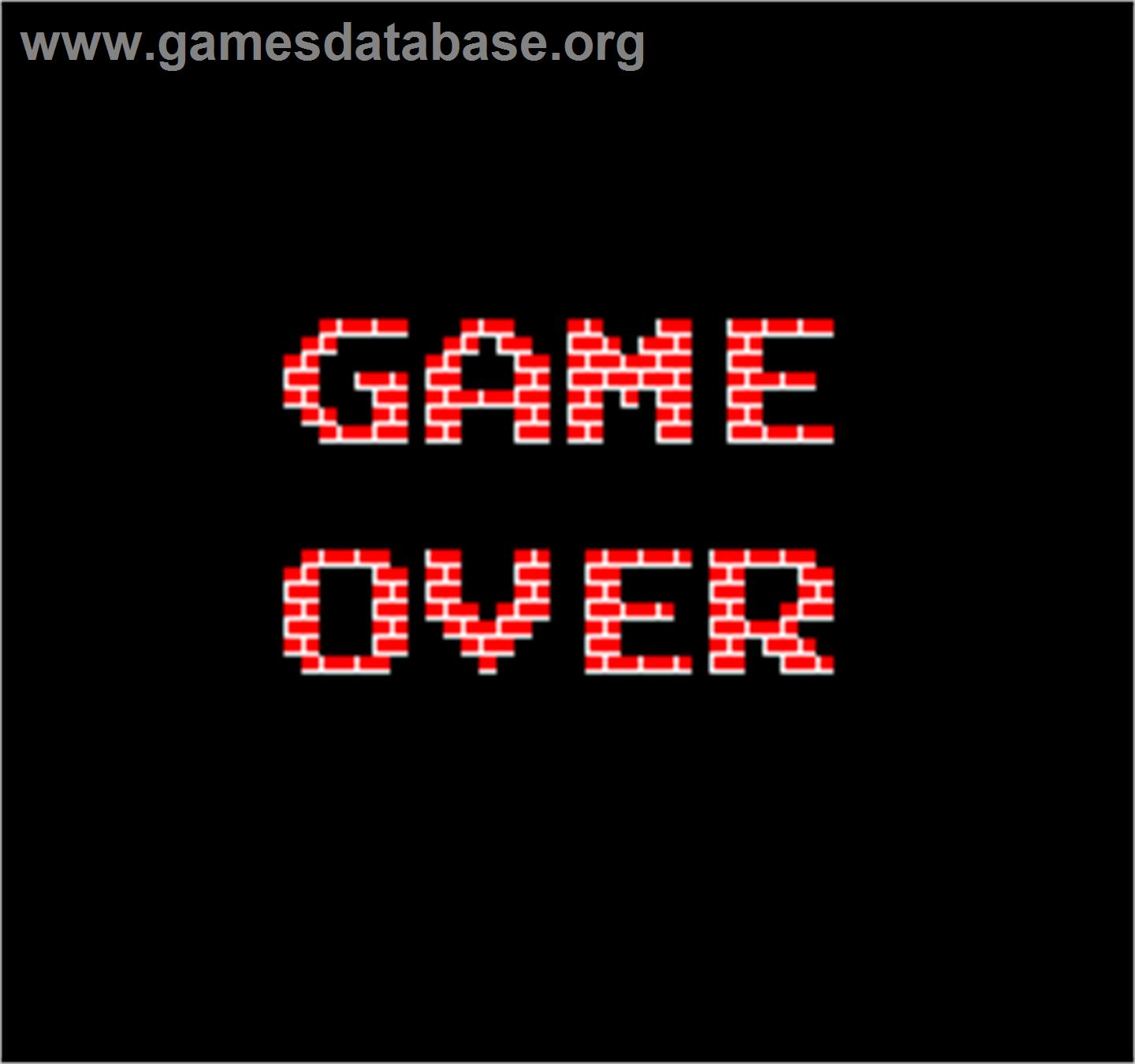 Vs. Battle City - Arcade - Artwork - Game Over Screen