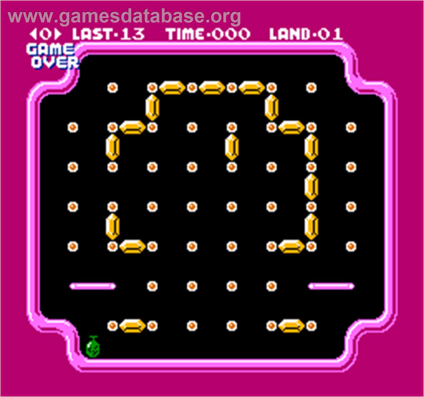 Vs. Clu Clu Land - Arcade - Artwork - Game Over Screen