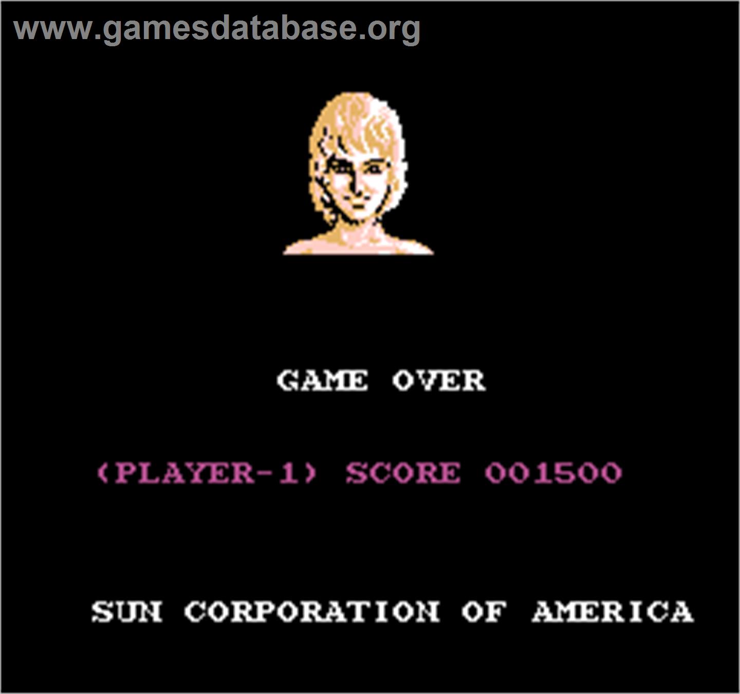 Vs. Freedom Force - Arcade - Artwork - Game Over Screen