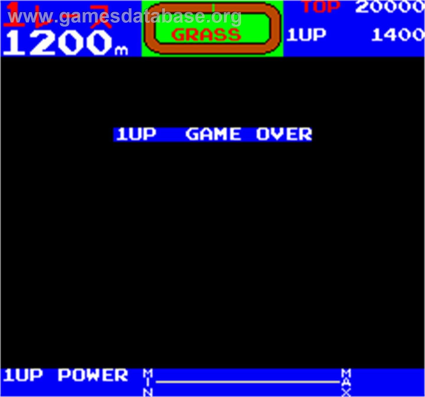 Wai Wai Jockey Gate-In! - Arcade - Artwork - Game Over Screen
