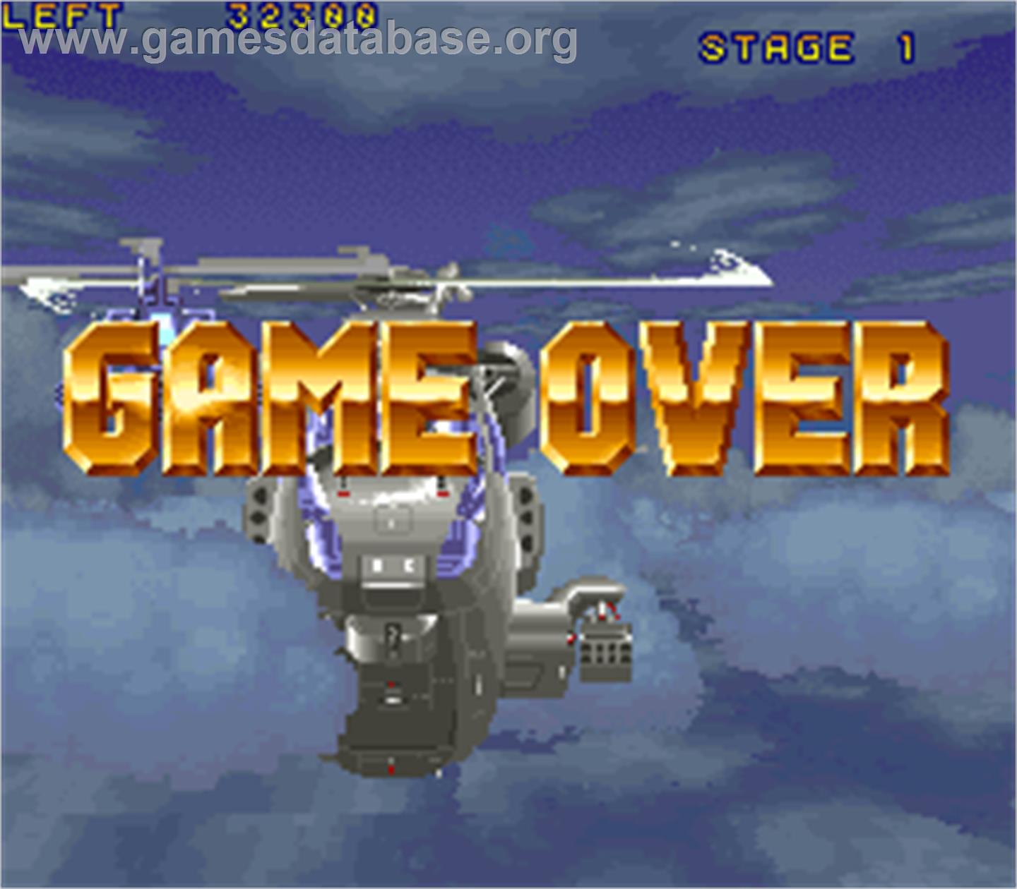 Wild Pilot - Arcade - Artwork - Game Over Screen