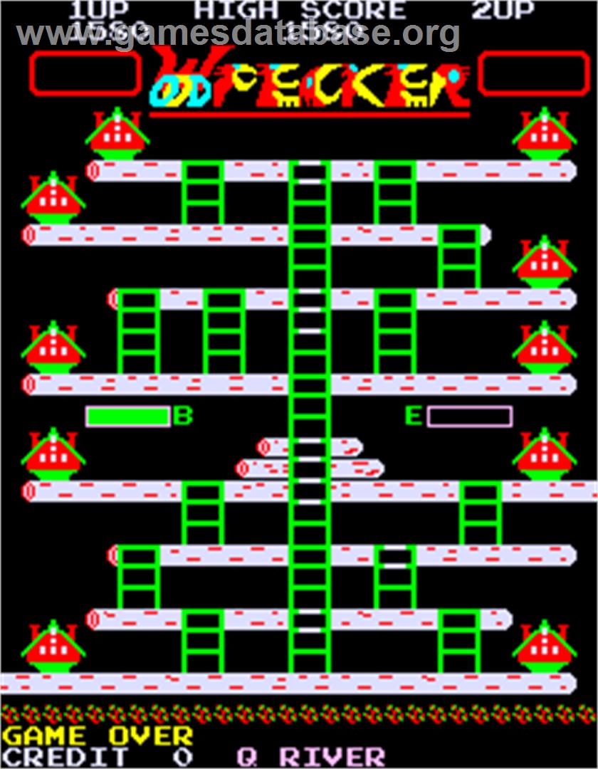 Woodpecker - Arcade - Artwork - Game Over Screen
