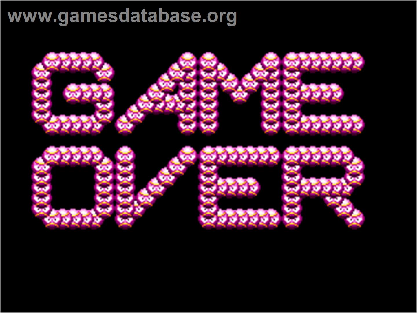 Yakyuu Kakutou League-Man - Arcade - Artwork - Game Over Screen