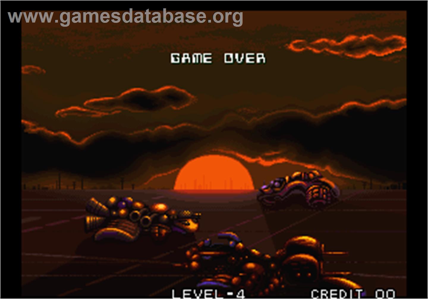 Zed Blade / Operation Ragnarok - Arcade - Artwork - Game Over Screen