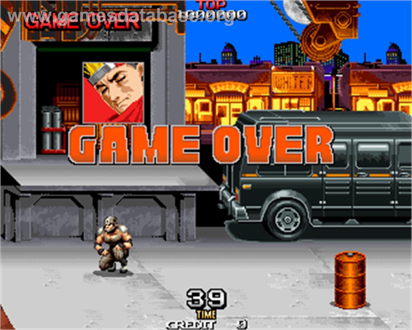 Zero Team Suicide Revival Kit - Arcade - Artwork - Game Over Screen
