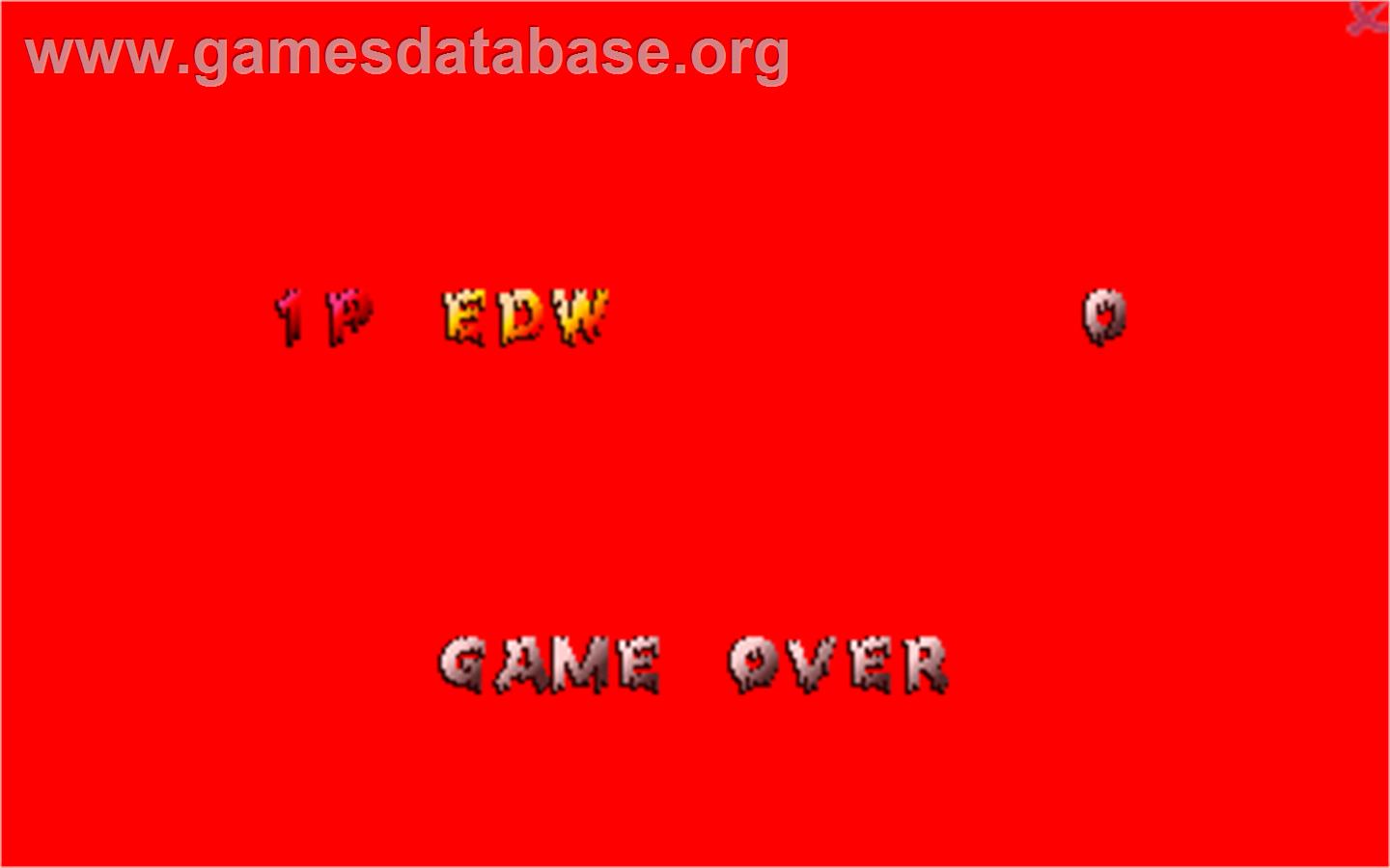 Zombie Raid - Arcade - Artwork - Game Over Screen