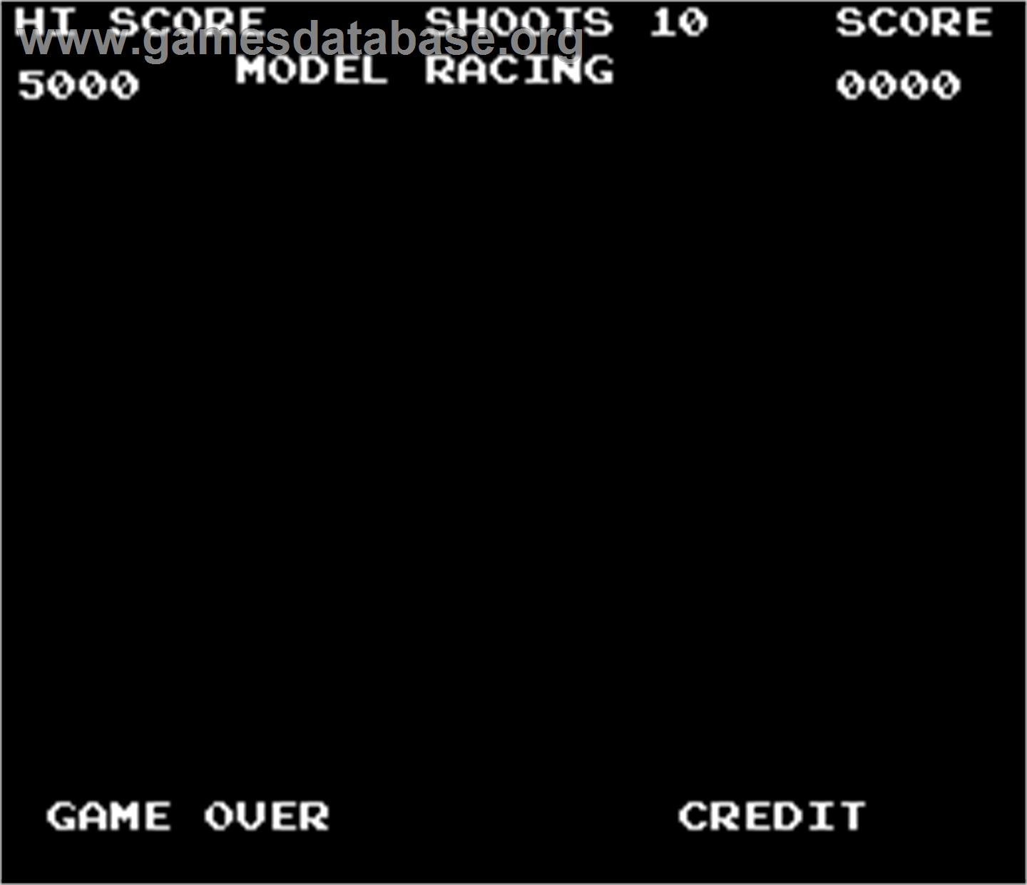 unknown Model Racing gun game - Arcade - Artwork - Game Over Screen