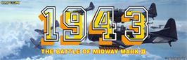 Arcade Cabinet Marquee for 1943: The Battle of Midway Mark II.