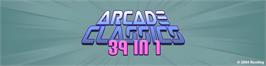 Arcade Cabinet Marquee for 39 in 1 MAME bootleg.