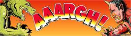 Arcade Cabinet Marquee for Aaargh.