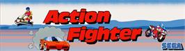 Arcade Cabinet Marquee for Action Fighter.
