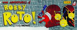 Arcade Cabinet Marquee for Adventures of Robby Roto!, The.