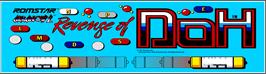 Arcade Cabinet Marquee for Arkanoid - Revenge of DOH.