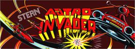 Arcade Cabinet Marquee for Astro Invader.