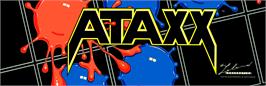 Arcade Cabinet Marquee for Ataxx.