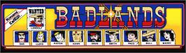 Arcade Cabinet Marquee for Bad Lands.