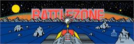 Arcade Cabinet Marquee for Battlezone.