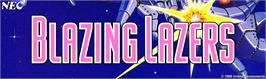Arcade Cabinet Marquee for Blazing Lazers.