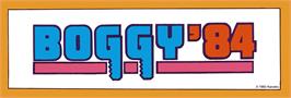 Arcade Cabinet Marquee for Boggy '84.