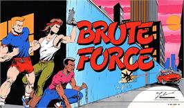 Arcade Cabinet Marquee for Brute Force.
