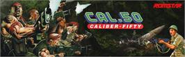 Arcade Cabinet Marquee for Caliber 50.