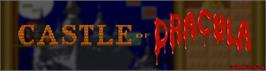 Arcade Cabinet Marquee for Castle Of Dracula.