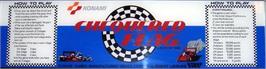 Arcade Cabinet Marquee for Chequered Flag.