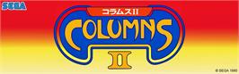 Arcade Cabinet Marquee for Columns II: The Voyage Through Time.