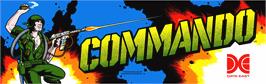 Arcade Cabinet Marquee for Commando.