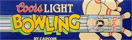 Arcade Cabinet Marquee for Coors Light Bowling.