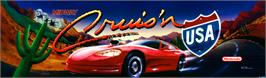 Arcade Cabinet Marquee for Cruis'n USA.