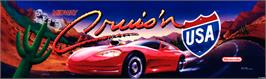 Arcade Cabinet Marquee for Cruis'n USA.