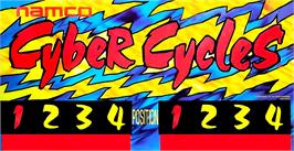Arcade Cabinet Marquee for Cyber Cycles.