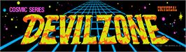 Arcade Cabinet Marquee for Devil Zone.