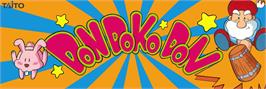 Arcade Cabinet Marquee for Don Doko Don.