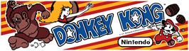 Arcade Cabinet Marquee for Donkey Kong/DK.