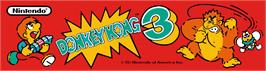 Arcade Cabinet Marquee for Donkey Kong High Score Kit.